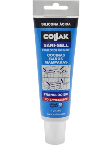 Tubo Silicona Translucido 125Ml Collak