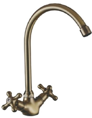 Grifo Bimando Sobime Rustic Fregadero Bronce