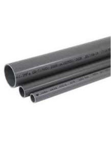 Tubo Plastico S/Caliente Pvc Serie B Gris (UD 5M)