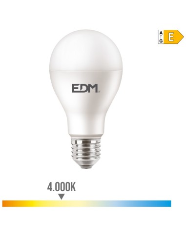 Bombilla Standard LED E27 15W 1900lm 4000K Luz Dia Ø6,8x12,8cm EDM