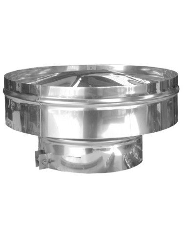 Sombrerete Inox Fijo Horizontal 125mm BALUJA