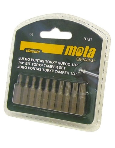 Juego Puntas Torx Tamper X 25mm 10 Unid. Btj1 Mota