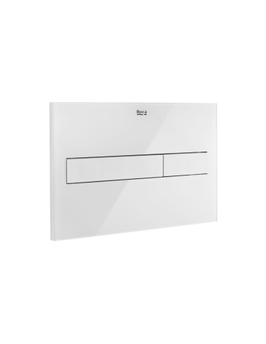 Placa Accionamiento Cisterna Pl7.A Dual White Glass ROCA