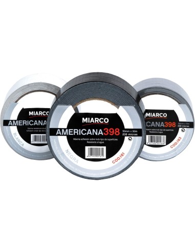 Cinta Americana Miarco Plata 50Mm X 10M